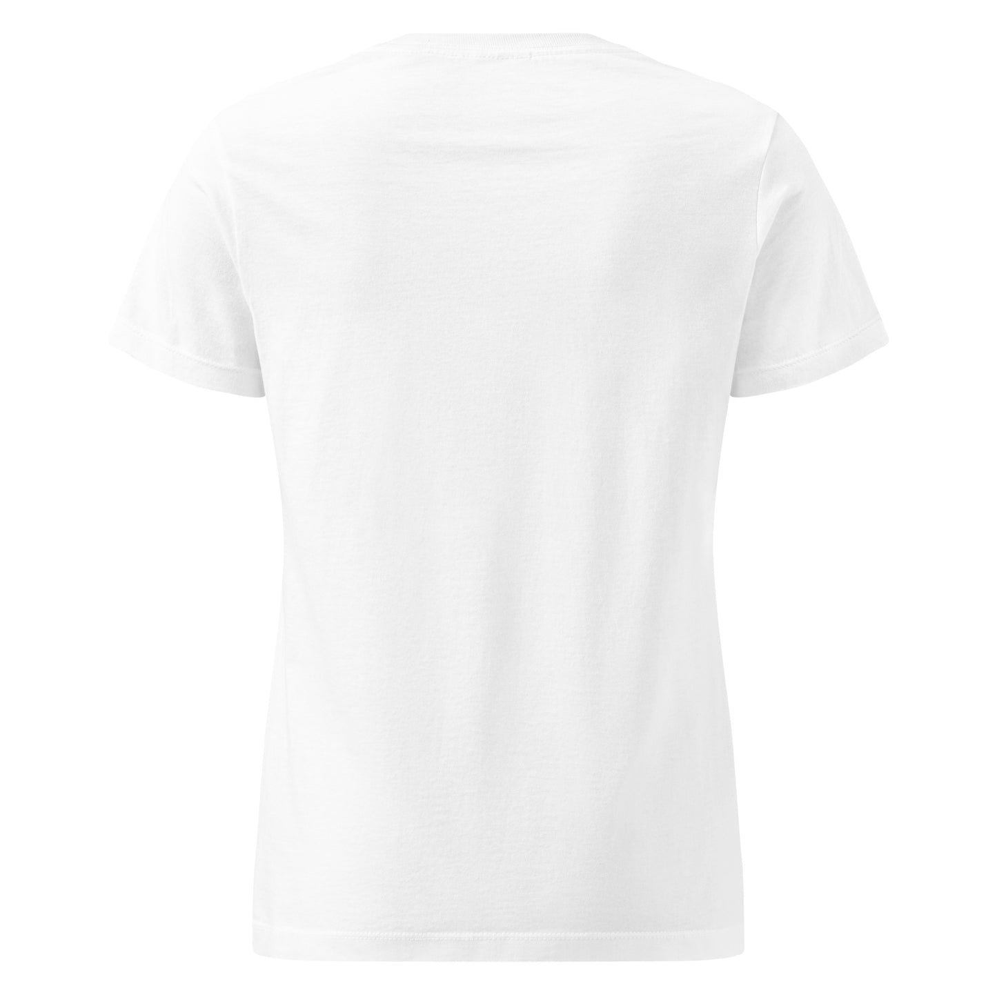 Camiseta MILLE Ascend de color blanca para mujer. Vista trasera.