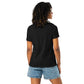 Camiseta MILLE Ink Riot de color negro. Vista trasera con modelo de cuerpo entero.