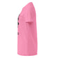 Camiseta MILLE Ascend de color rosa para mujer. Vista lateral de la prenda.