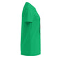 Camiseta MILLE Ascend de color verde para mujer. Vista lateral de la prenda.
