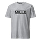 Camiseta MILLE CODE de color gris sport con logo MILLE en color negro en el pecho. Vista frontal.