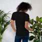 Camiseta MILLE GRIT Aura de color negro. Vista trasera en modelo femenino.
